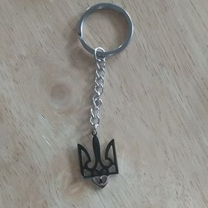 Ukrainian Trizub keychain